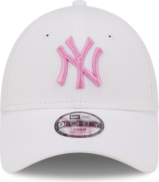 Produktbild New Era 9Forty Kinder Cap - New York Yankees weiss pink Youth (55, 56, 54 C)
