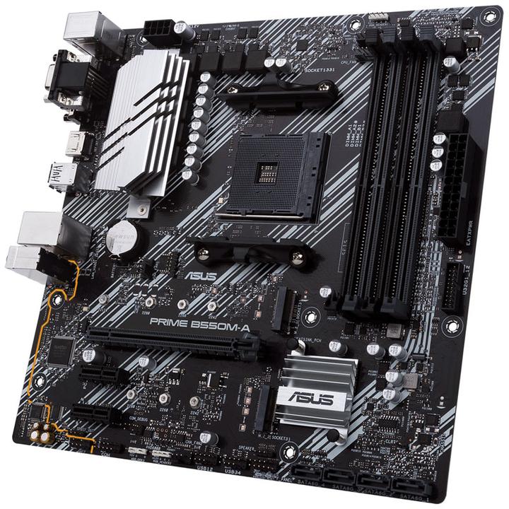 Actual product image ASUS PRIME B550M-A (AM4, AMD B550, mATX)