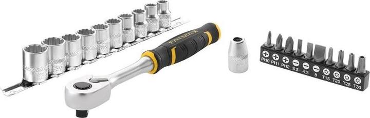 Productafbeelding Stanley Doppenset, 22-delig, 3/8 inch, type Ratel en doppenset van SAM, 3/8Z