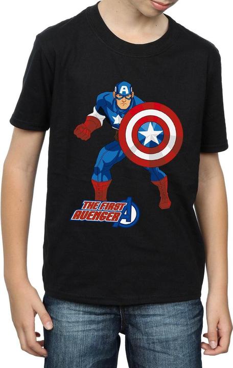 Actual product image Captain America Boys The First Avenger T-Shirt (128)