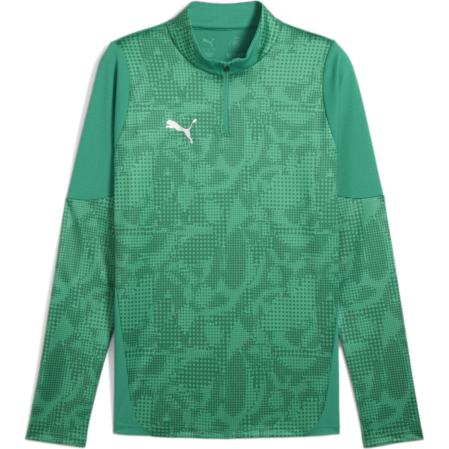 Puma, Herren, Sportshirt, teamCUP Training 1/4 Zip Top (3XL), Grün, 3XL