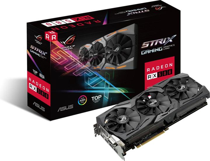 Actual product image ASUS Radeon RX 580 STRIX T8G GAMING (8 GB)