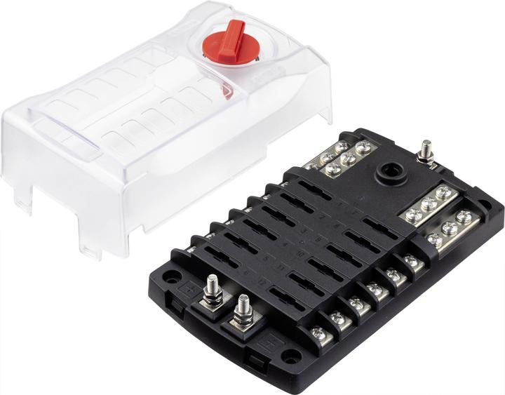 Image du produit Tru Components Porte-fusible pour voiture Porte-fusible plat pour 12 fusibles 32V/30A (30 A)