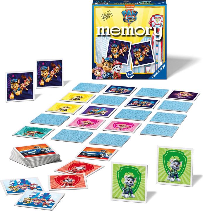 Actual product image Ravensburger Paw Patrol: The Movie – Memory (German, French, Italian, Portuguese, English, Icelandic, Spanish)