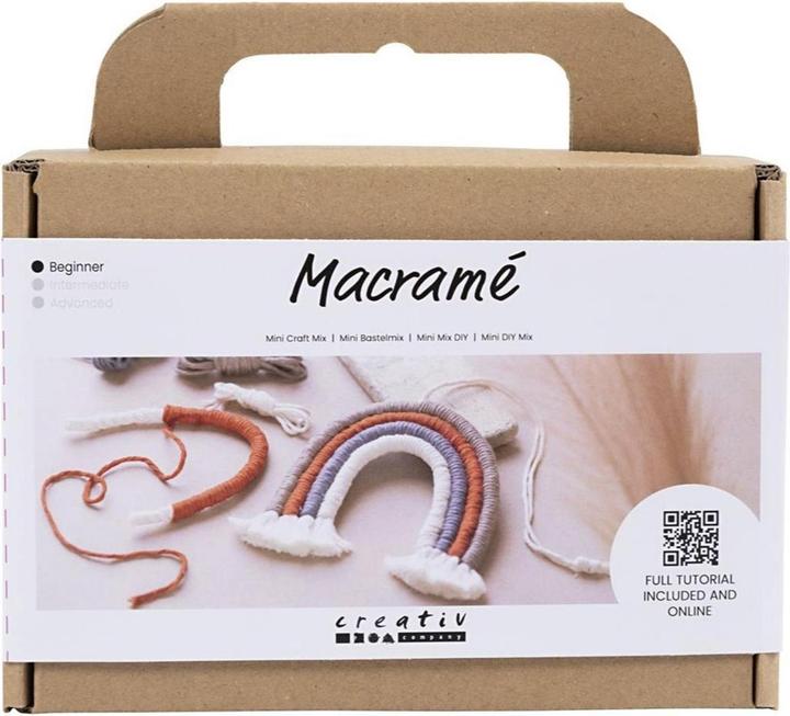 Actual product image Creativ Company Mini Macramé Rainbow Craft Set