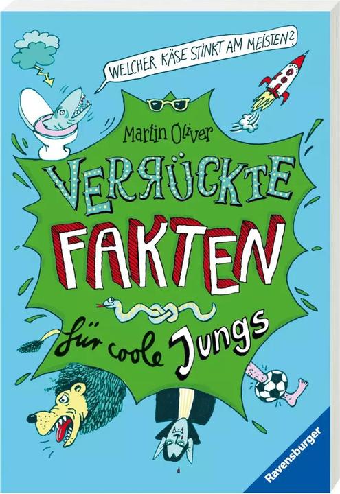 Immagine prodotto Ravensburger Welcher Käse stinkt am meisten? Verrückte Fakten für coole Jungs (Tedesco, Oliver Martin, 2015)