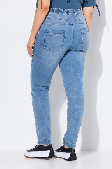 Immagine prodotto Ulla Popken Jeggings modello Sienna con taglio della gamba aderente e cintura elastica (48)