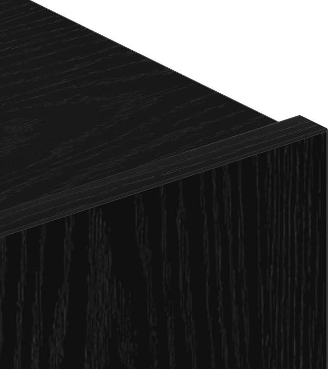 Image du produit vidaXL 3-teiliges Wand-Montage TV-Schrank Set Schwarz Eichenholz Spanplatte (130.50 x 30 x 140 cm)