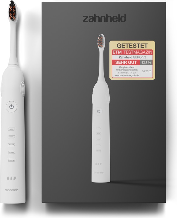 Zahnheld Spazzolino elettrico sonico Gero bianco (Spazzolino sonico)