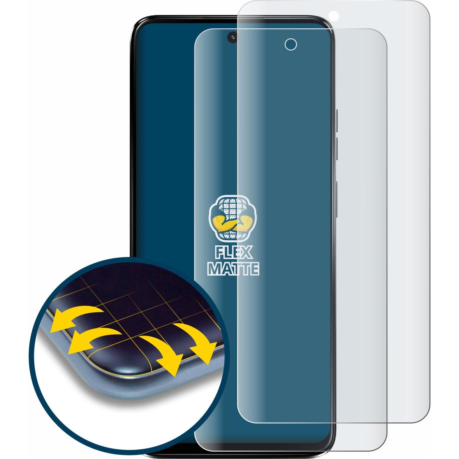 Thumbnail - BROTECT Fullscreen Schutzfolie Displayschutz Folie Matt Entspiegelungsfolie (2 Stück, Motorola Moto G34), Smartphone Sch...