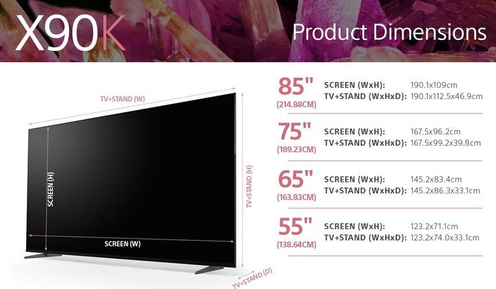 Produktbild Sony XR-75X90K (75", X90K, LCD, 4K, 2022)