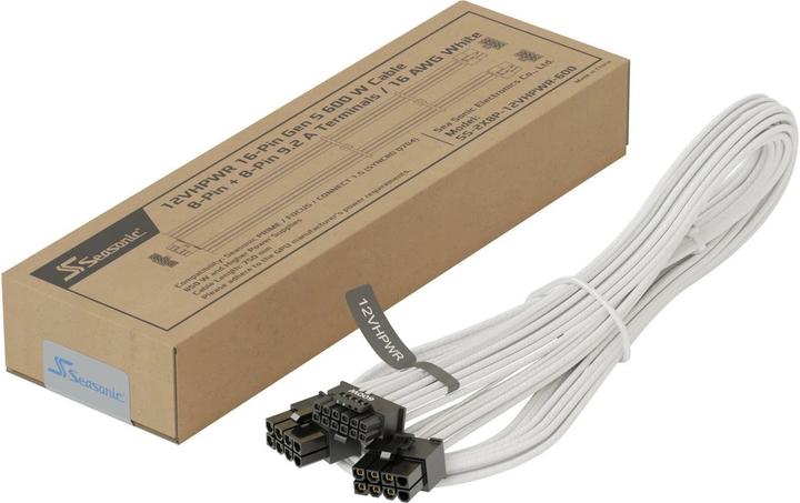 Immagine prodotto Seasonic 12VHPWR Cavo adattatore 75 cm, bianco