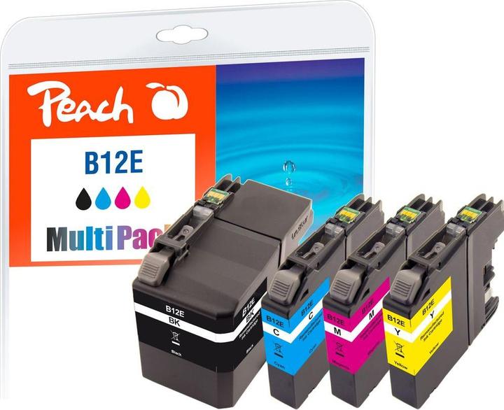 Produktbild Peach Tinte Brother LC-12E MultiPack (C, M, Y)