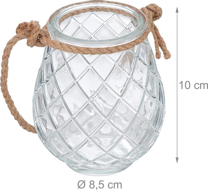 Image du produit Relaxdays 12x Photophore (12 x, 8,5 x 8,5 x 10 cm)