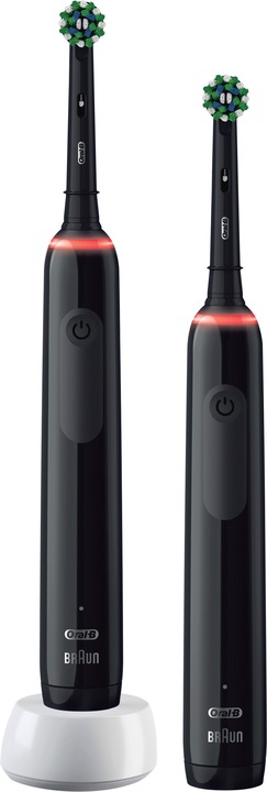 Actual product image Oral-B Pro 3 - 3900 - Black Electric Toothbrushes Duo Pack (Oscillating toothbrush)