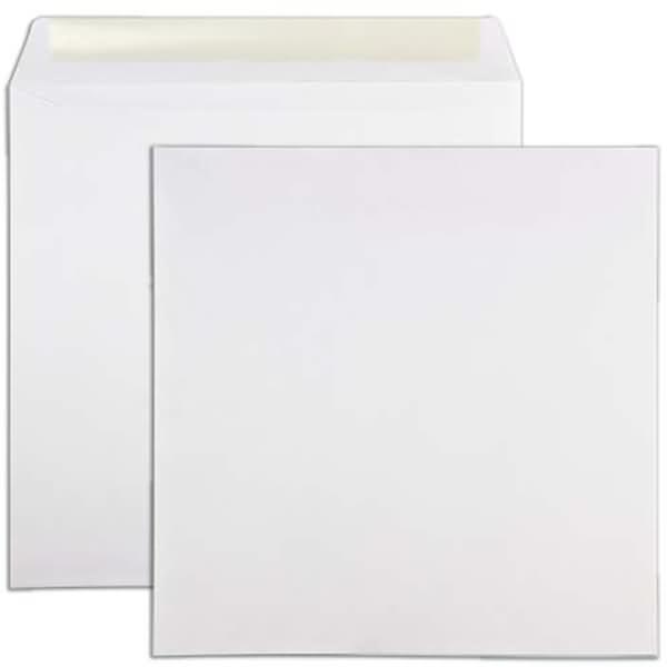 Blanke, Briefumschlag, Briefumschläge 300x300mm 100g/qm gummiert VE=250 Stück weiss (250 x)