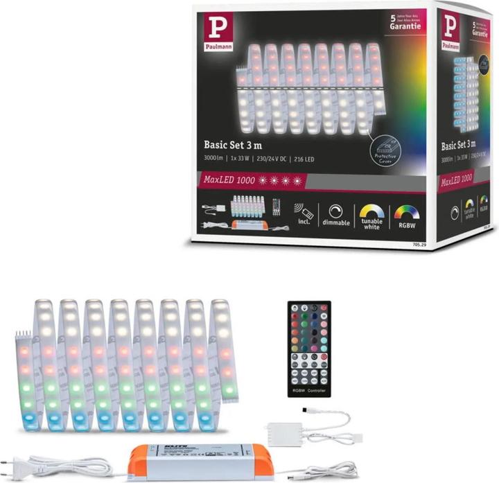 Immagine prodotto Paulmann Set di strisce MaxLED 1000 (Multicolore, 300 cm, Interno)