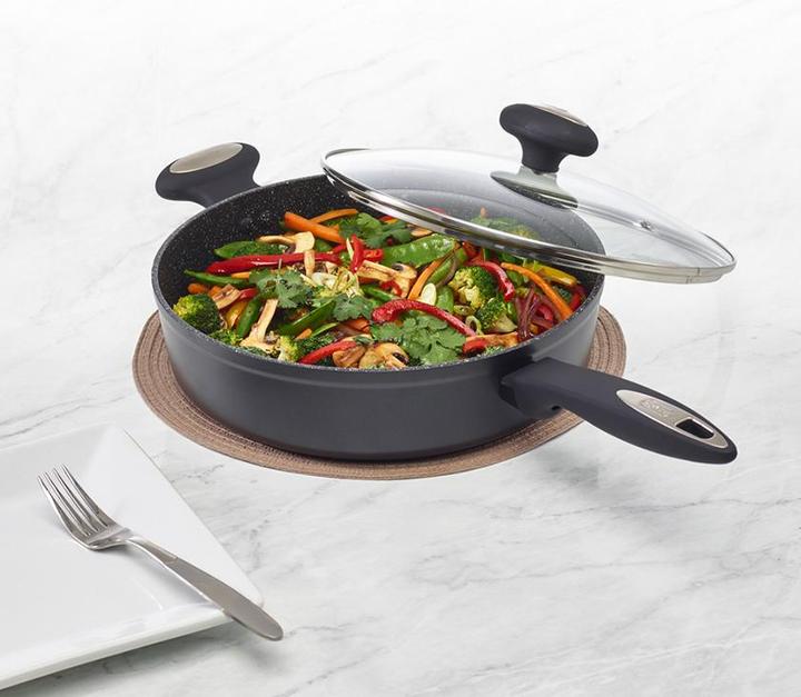 Produktbild Zyliss Bratpfanne Ultimate mit Glasdeckel 28 cm (28 cm, Bratpfanne, Aluminium)