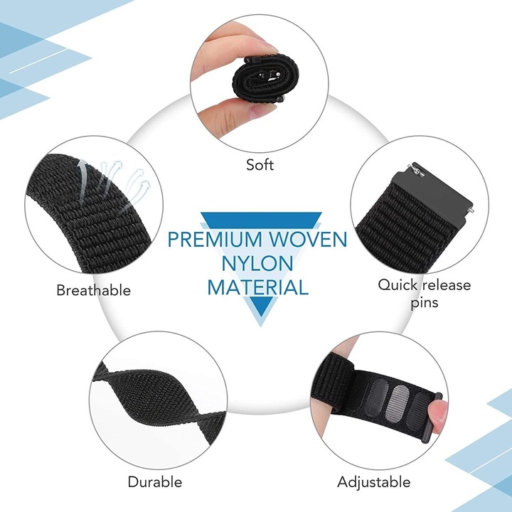 Actual product image Strap-it Bracelet (40 mm, Nylon, Venu 2S)
