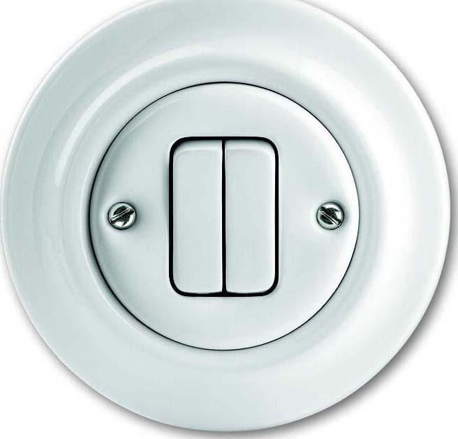 Actual product image Busch-Jaeger Double push-button 1-pole, 2 NO contacts 2CKA001413A1090