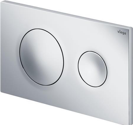 Viega alpin plastic white 2 Flush actuator plate for Prevista Dry WC elements, H: 130 mm