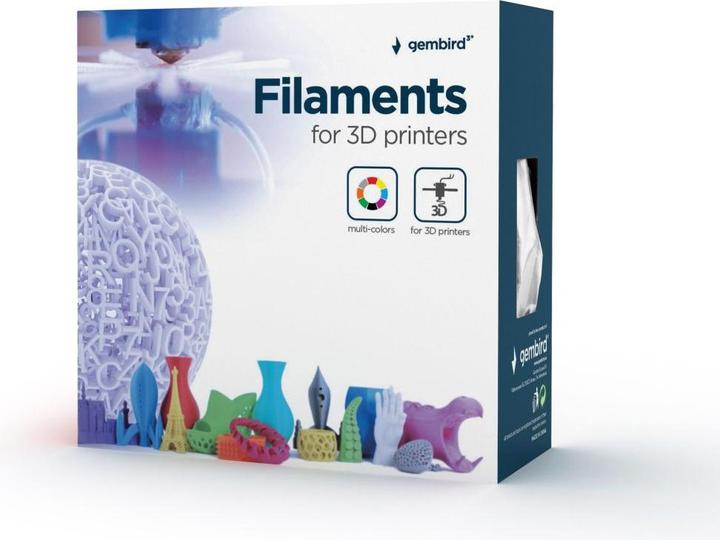 Actual product image Gembird Filament cassette PLA fluorrescent narrow S. (PLA, 1.75 mm, 1000 g)