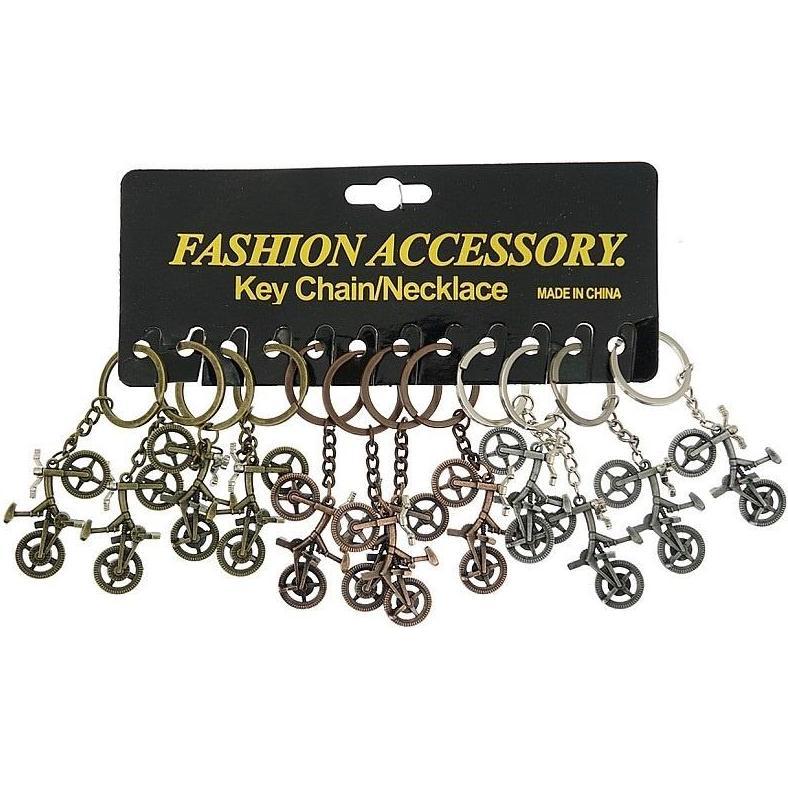 Adar, Portachiavi, MIX Fahrrad-Schlüsselanhänger aus Metall (12 Stück)