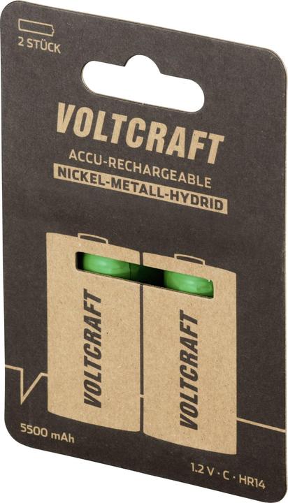 Produktbild Voltcraft HR14 Baby (C)-Akku NiMH 5500 mAh 1.2 V 2 St. (2 Stk., 5500 mAh)