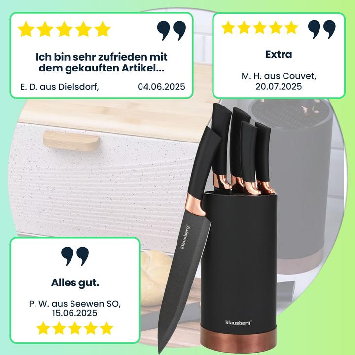 Produktbild Klausberg Design-Messerset mit Messerblock