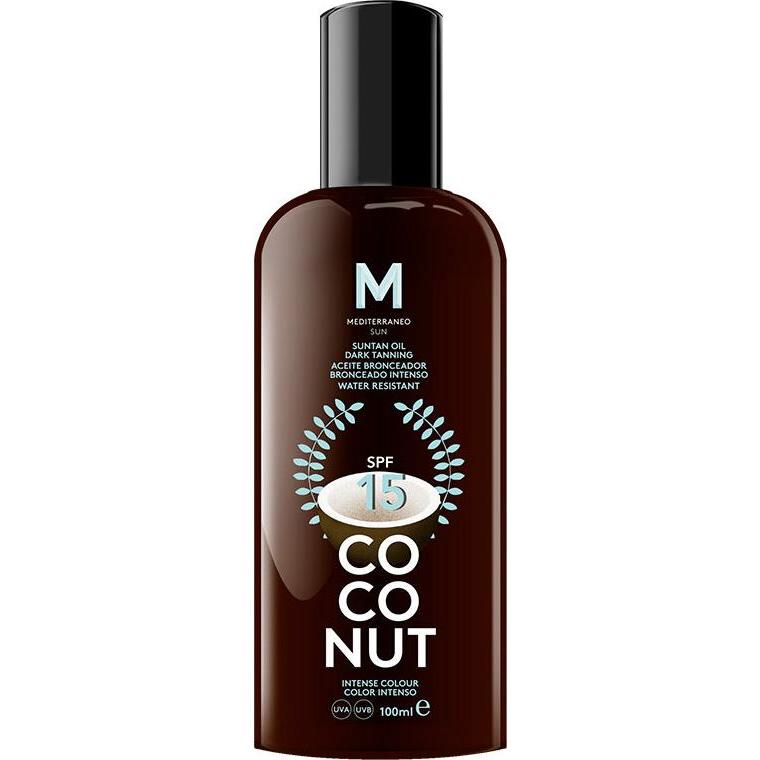 Mediterraneo Sun, Sonnencreme, COCONUT suntan oil dark tanning SPF15 100 ml (Sonnenöl, SPF 15, 100 ml)