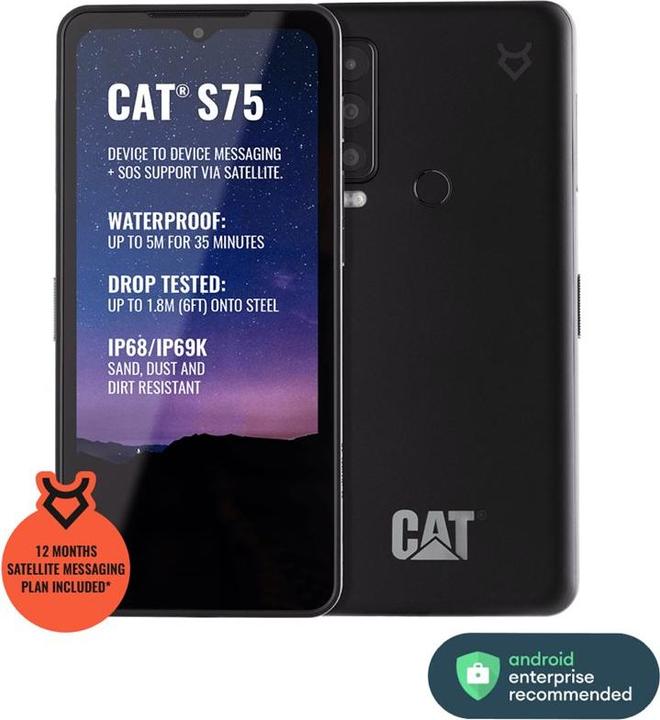 Produktbild Cat S75 (128 GB, Black, 6.58", Dual SIM, 5G)