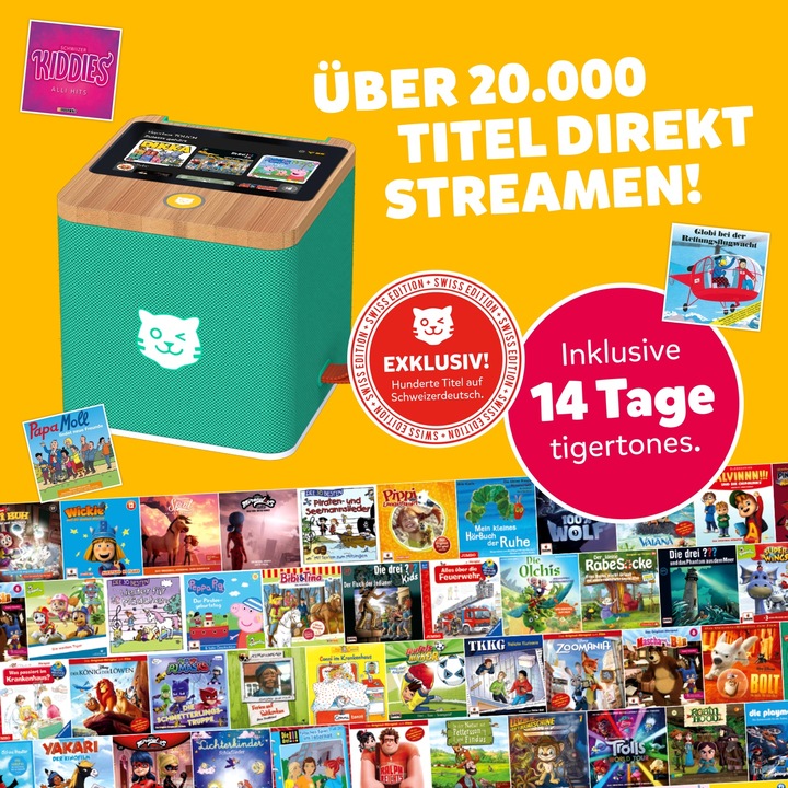 Actual product image Tigermedia Tigerbox Touch Plus - Swiss-Edition (German, Swiss German)