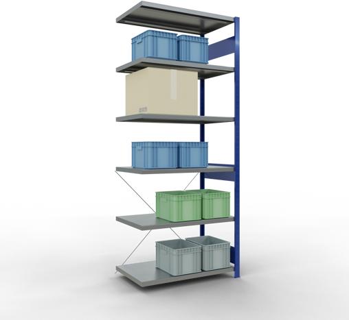 Actual product image Schulte Lagertechnik MULTIplus250 boltless bay system with cross brace