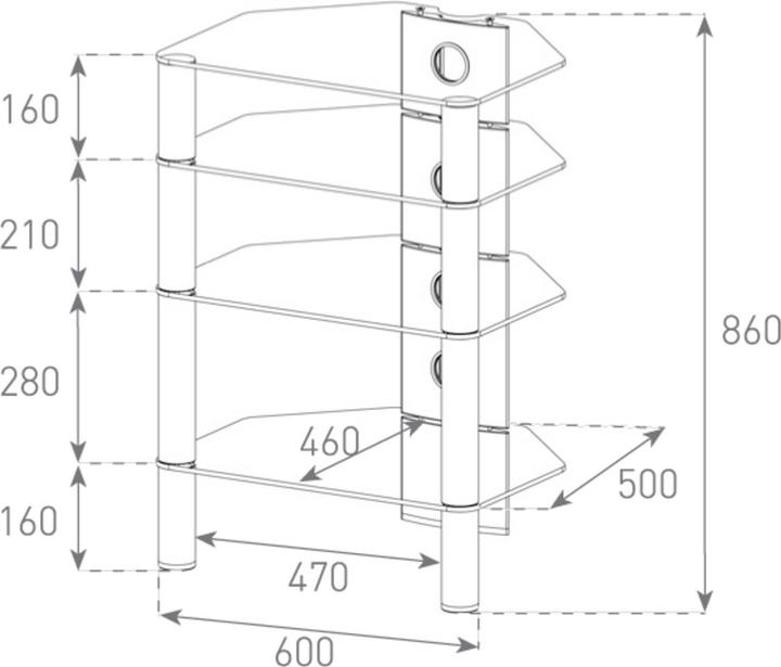 Actual product image Sonorous Roxy RX2140 (60 x 50 x 86 cm)