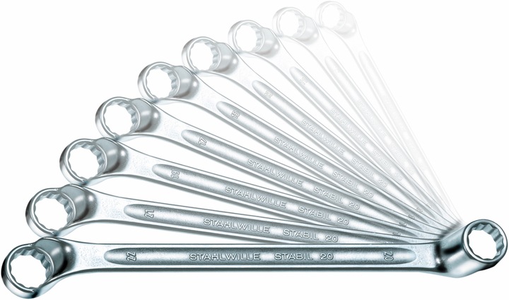 Produktbild Stahlwille Doppel-Ringschlüssel-Satz 20/1 (32 mm, 19 mm, 6 mm, 12 mm, 24 mm, 14 mm, 22 mm, 16 mm, 23 mm, 10  mm, 21 mm, 18 mm, 27 mm, 7 mm, 31 mm, 17 mm, 11 mm, 15 mm, 26 mm, 30 mm, 8 mm, 28 mm, 9 mm, 29 mm, 13 mm, 20 mm, 25 mm)