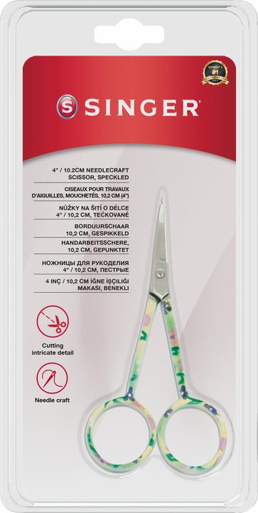 Actual product image Singer 10.2cm Handwork Scissors, angled, floral (10.20 cm)