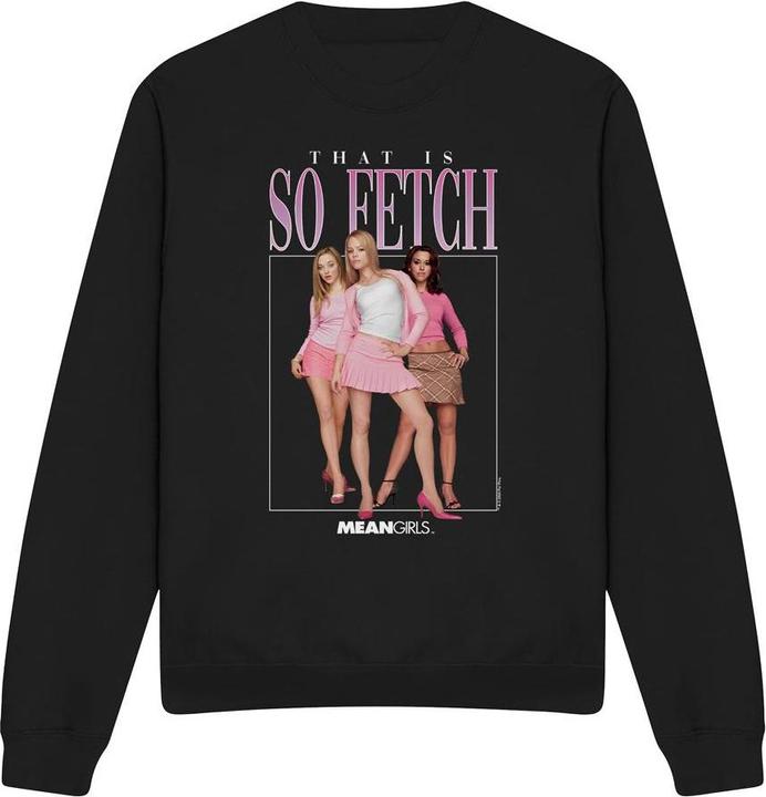 Actual product image Mean Girls Unisex Adult So Fetch 90s Sweatshirt (L)