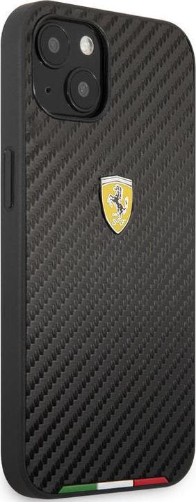 Actual product image Ferrari Case iPhone 13 - Hardcase Italian Flag No.166.4 Carbon TPU black (Apple iPhone 13)