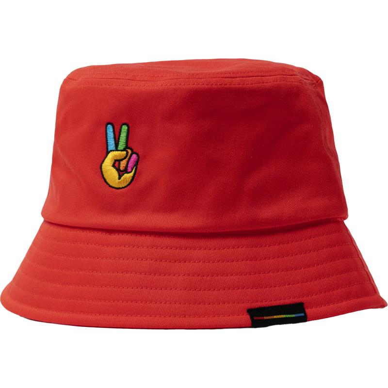 Polaroid, Herren, Hut, Bucket Hats, Rot