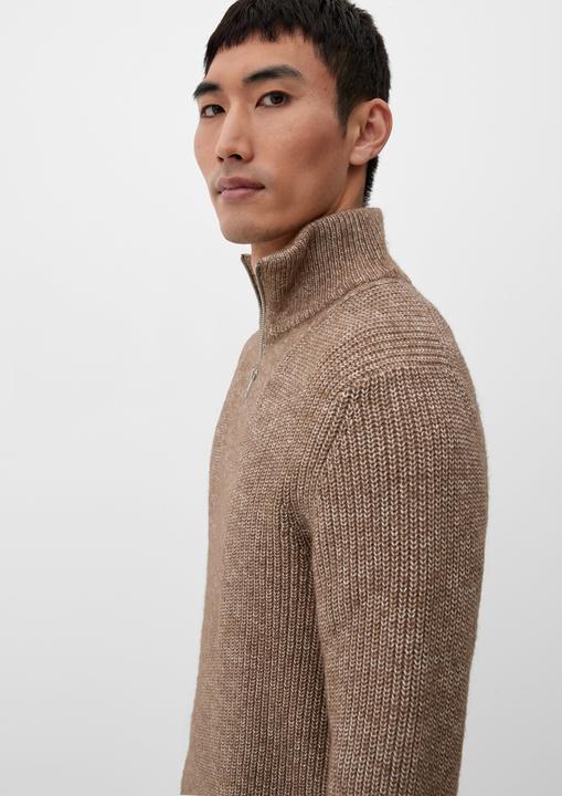 Produktbild s.Oliver Strickpullover Strickpullover mit Reissverschluss (XXL)