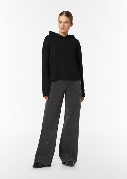 Produktbild Comma Sweatshirt Kapuzen-Sweatshirt mit Satin-Details (36)
