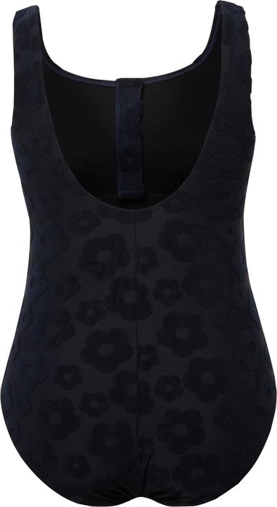 Produktbild Ulla Popken Badeanzug, Blumen-Struktur, Zipper, ohne Softcups (42)