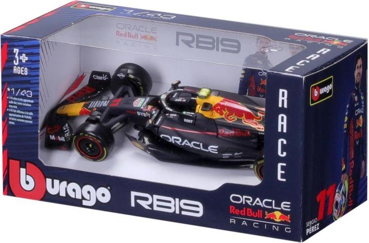 Actual product image Bburago Red Bull Racing F1 RB19 1/43 Pérez 2023