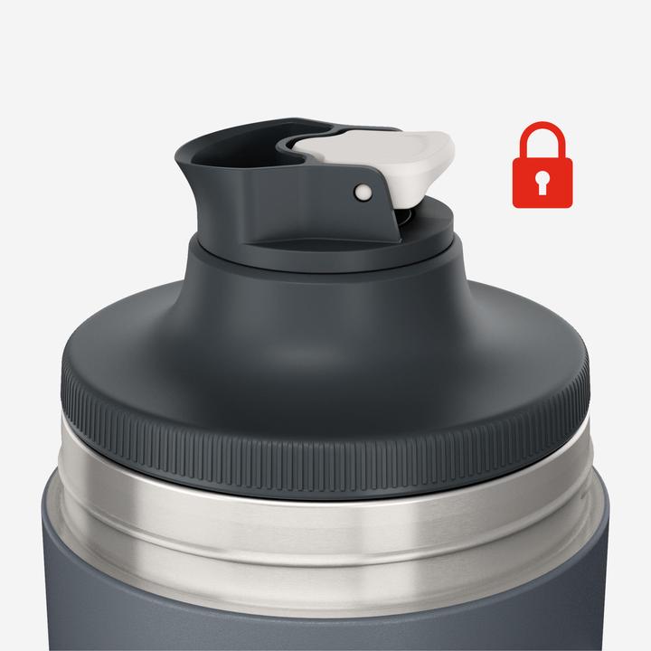Actual product image Quechua Isolierflasche 1,5 l Edelstahl Schnellverschluss Wandern/Camping - 900 (1.50 l)