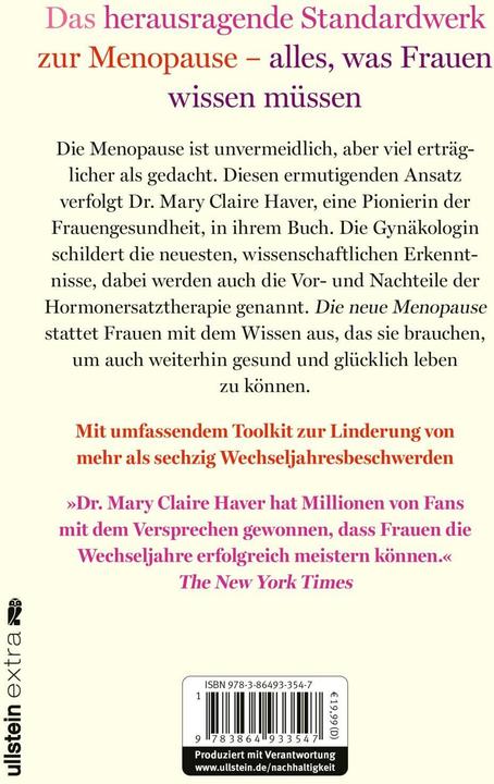 Produktbild Die neue Menopause (Deutsch, Dr. med. Mary Claire Haver, Anja Lerz, 2025)