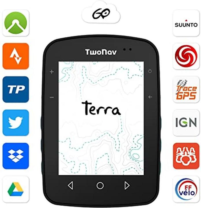 Image du produit TwoNav GPS Terra avec cartes France IGN pour randonnée, VTT et cyclisme