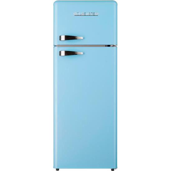 PKM Kühlkombi GK 212.4 RT LB blau, Kühlschrank Freistehend, Blau