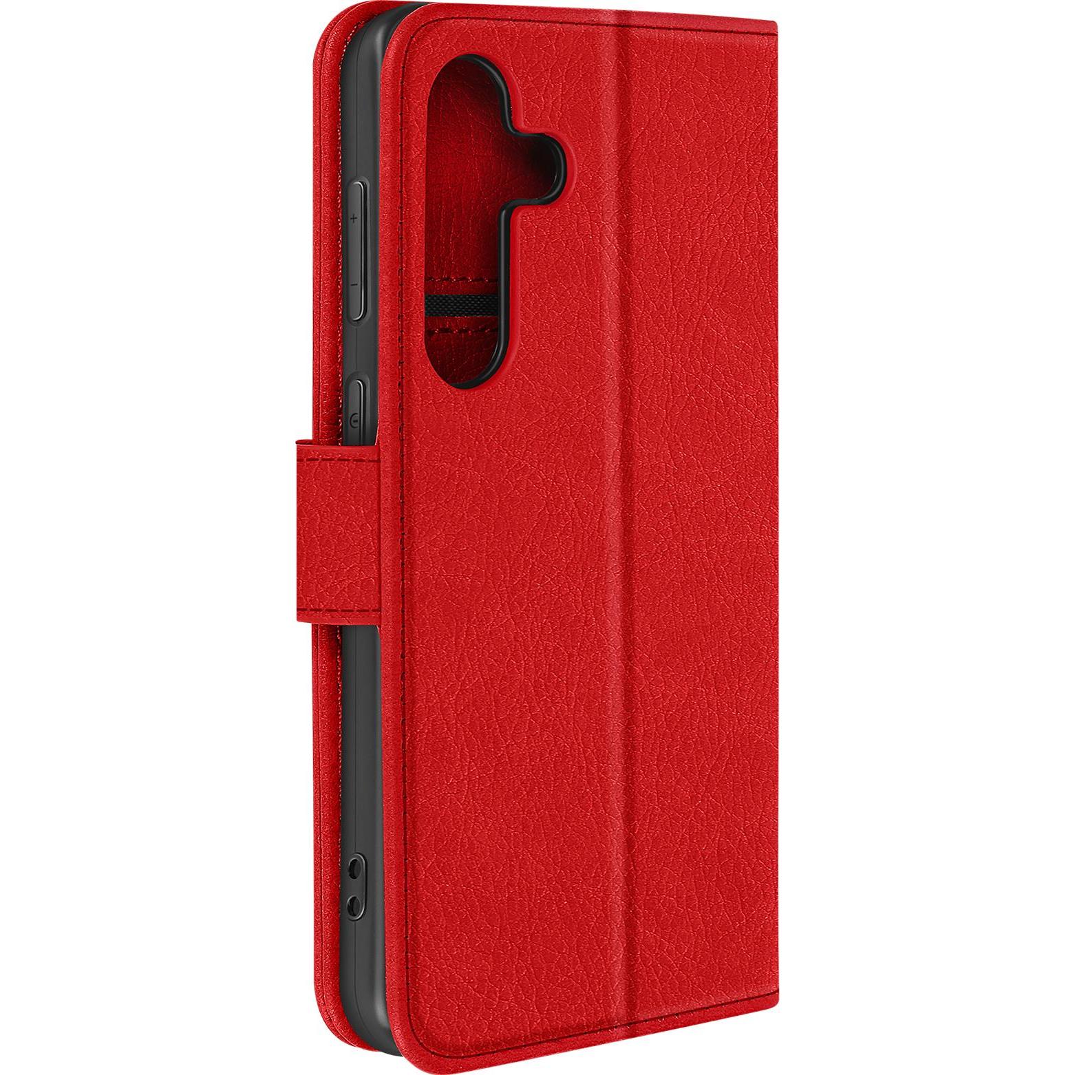 Thumbnail - Avizar Chesterfield Wallet Cover Series (Samsung Galaxy S24), Smartphone Hülle, Rot