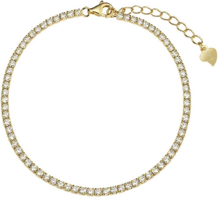 Immagine prodotto Bijouteria Bracciale (20 cm, Argento 925, Zirconia, Rivestimento in PVD (colore oro))