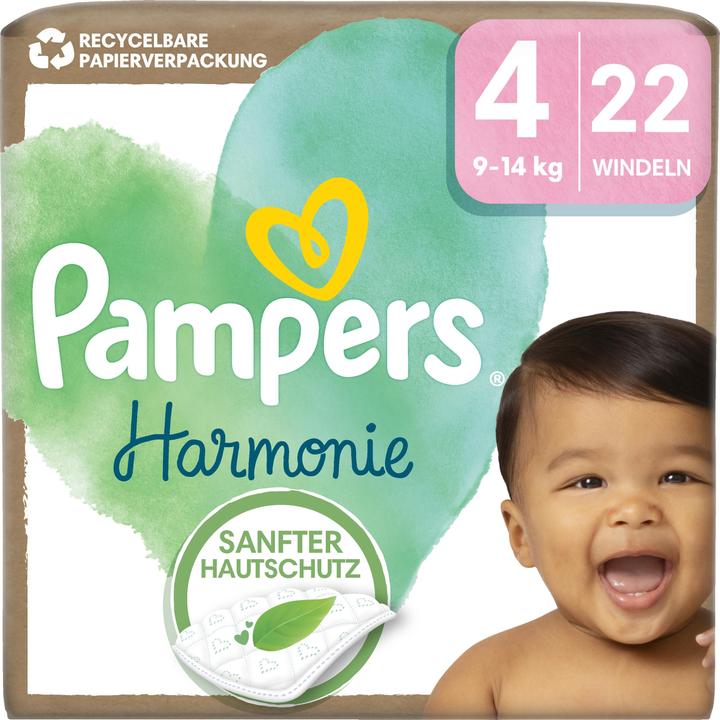 Produktbild Pampers Harmonie (Gr. 4, Tragepack, 22 Stück)